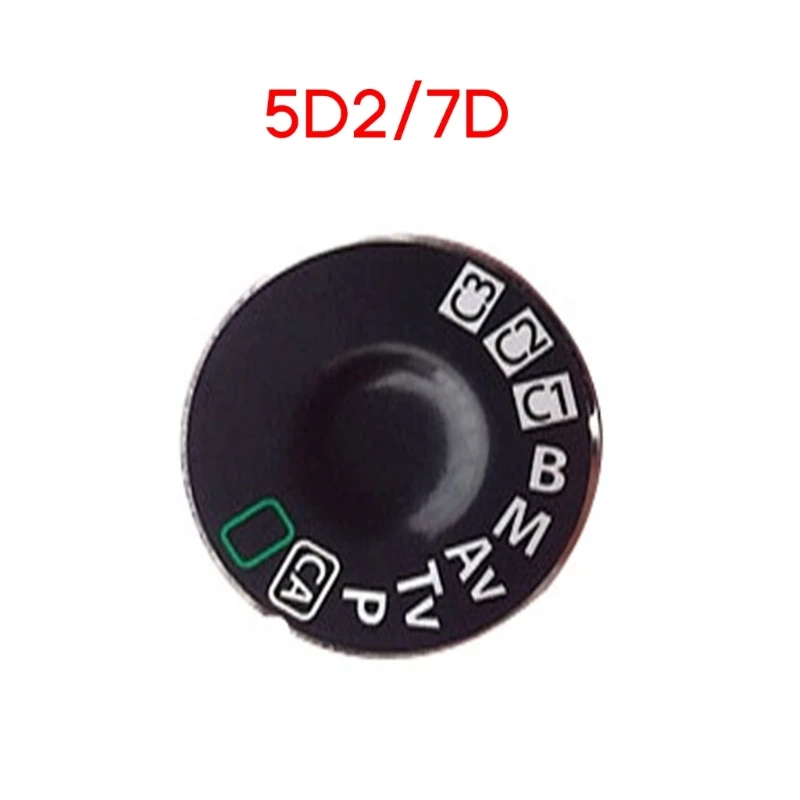 Top Cover Function Model Dial Button Label For 5D3 6D 6D2 5D4 70D 600D 60D 7D 5D2 700D Camera Dial Pad Turntable-Tag camera repair parts,camera mode dial button rubber ring