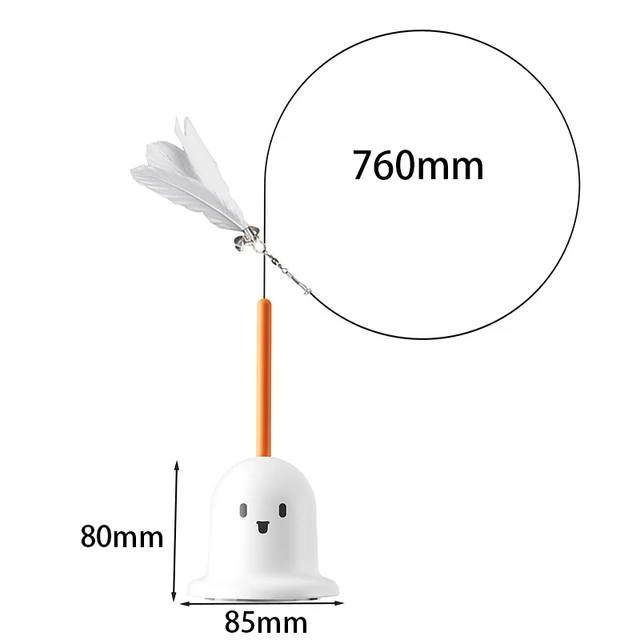 Fun Self-amusement Cat Badminton Stick Detachable Bite Resistant Teasing Cat Stick with Balls Cat Interactive Toy Self Happy 6
