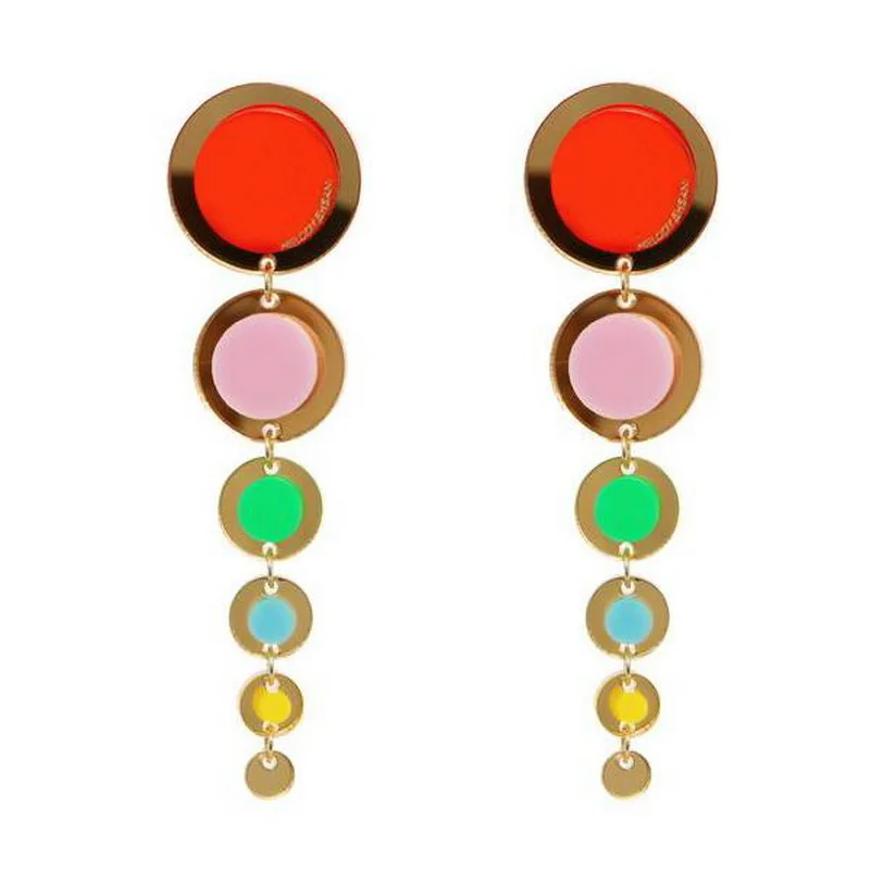 Exaggerated Hollow Dangle Earrings