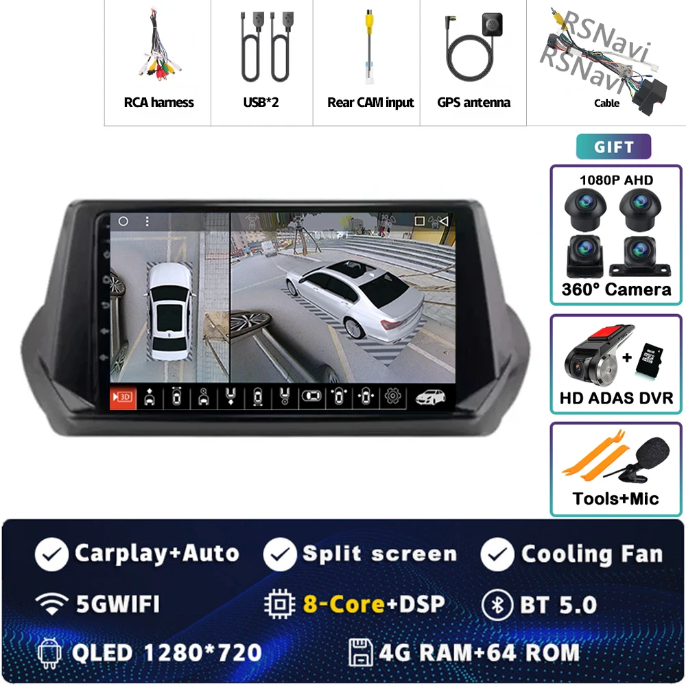 4G-64G 360 DVR