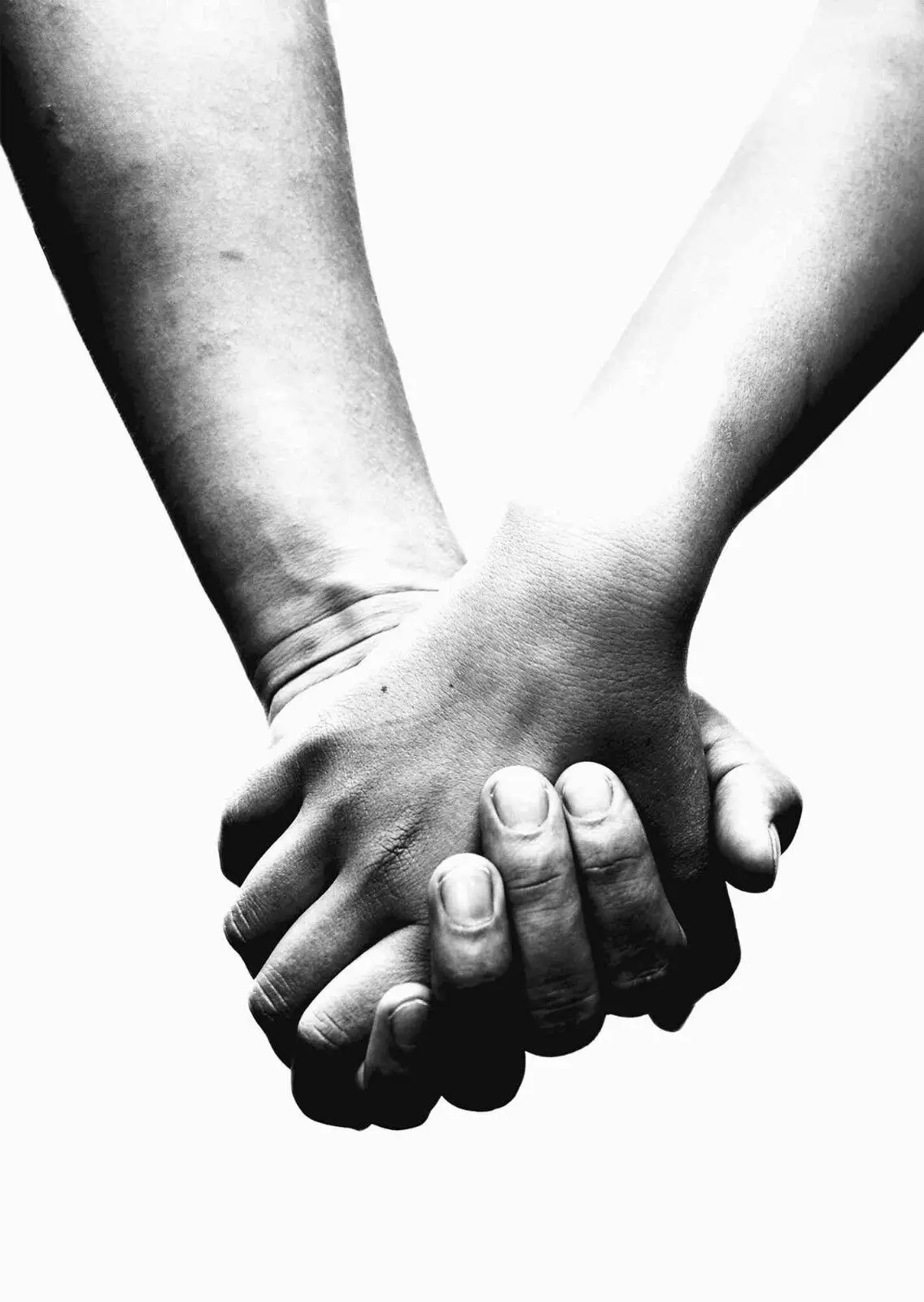 

Loving Couple Holding Hands Art Picture Print Silk Poster Home Wall Decor