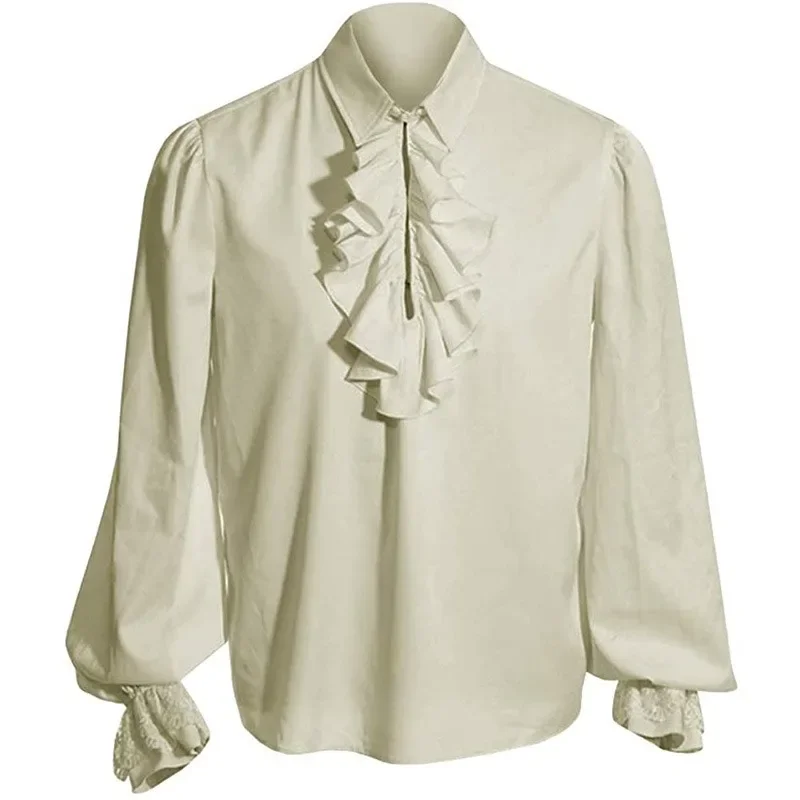 Description Picture 5 of itemSteampunk Ruffled Medieval Costume Men Shirts Vampire Renaissance Victorian