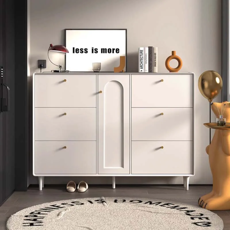 

Luxury Nordic Shoe Cabinet Multi Layer Organizer Space Saving Shoe Rack Living Room Wooden Schoenkast Entrance Hall Furniture