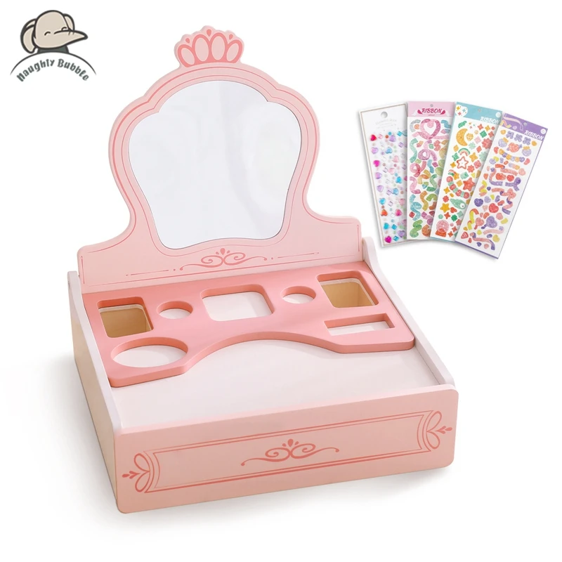 baby-wooden-dressing-table-toy-experiencia-infantil-brinquedos-de-maquiagem-criancas-presente-para-3-a-5-anos-de-idade