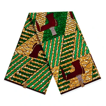 Holland wax Ankara fabric African wax fabric high quality 100% soft cotton 2020 stylish super pagne wax Ghana wax fabric 6 yards 1