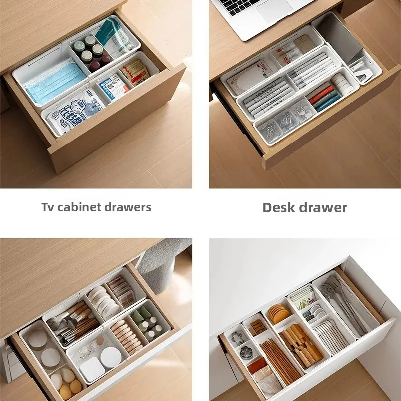 일본식 서랍형 수납함 확장형 식기 분리기 다기능 사무용품 분류 정리함