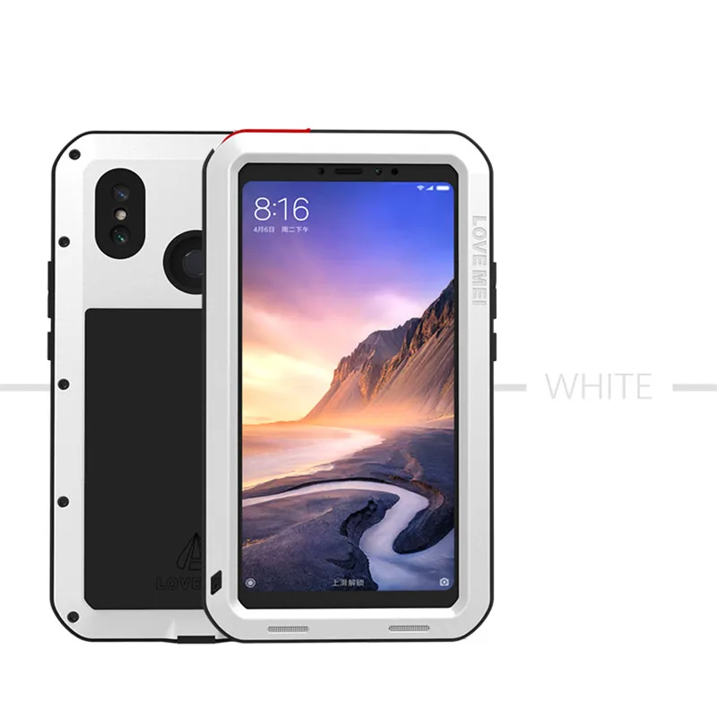 Love Mei Metal Waterproof Case For Xiaomi Mi Max Shockproof Cover For Xiaomi Max  Cover Capa
