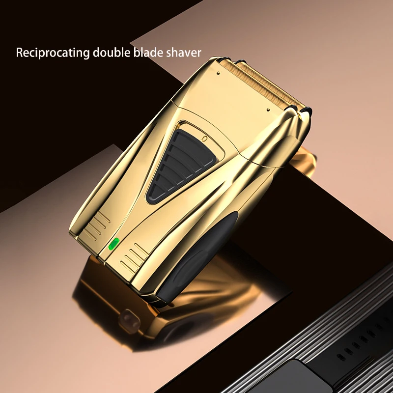 WAIKIL 전문가용 남성용 왕복 전기 면도기, 오일 헤드 미백 장치, USB..