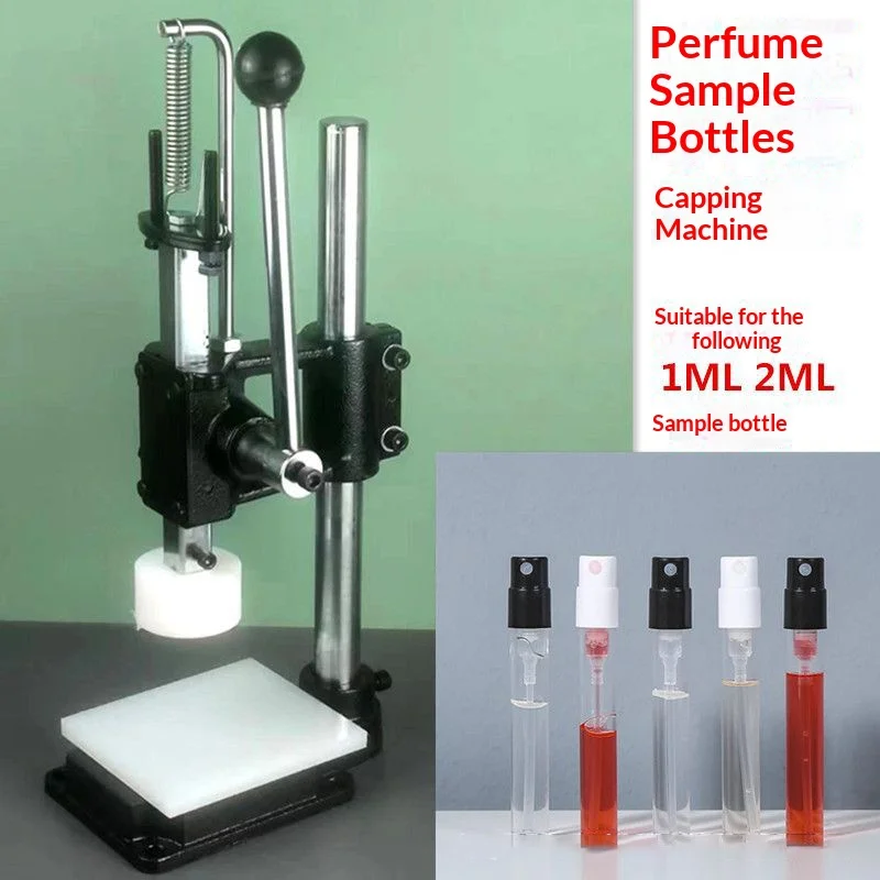 Manual Perfume Bottle Crimper Capping Machine 13mm/15mm Universal Clamp for 1ML-