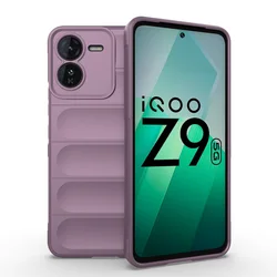 Enhanced Shockproof Armor Heavy Duty Airbag Anti - Drop Case for IQOO Z8X (Purple)