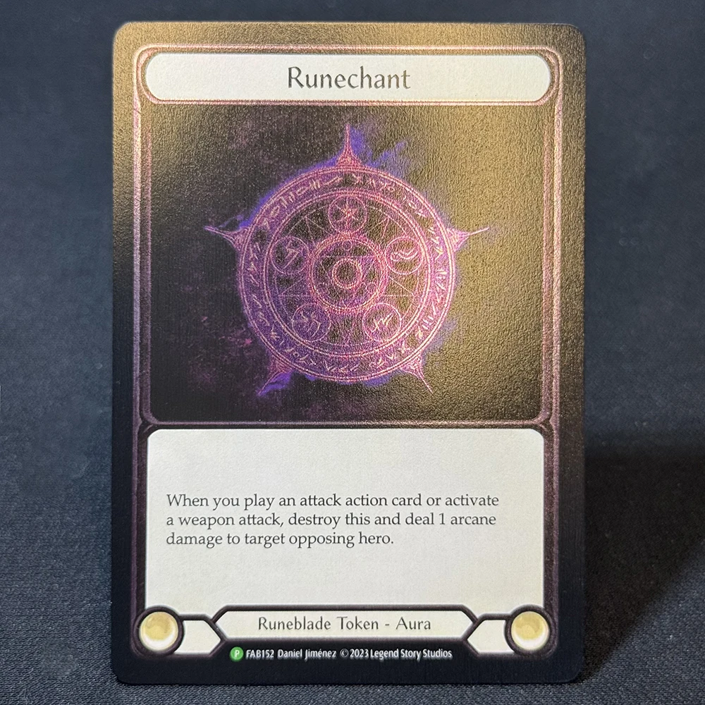 FAB Cold Foil Proxy Card Runechant Seismic Surge Uzuri Will of