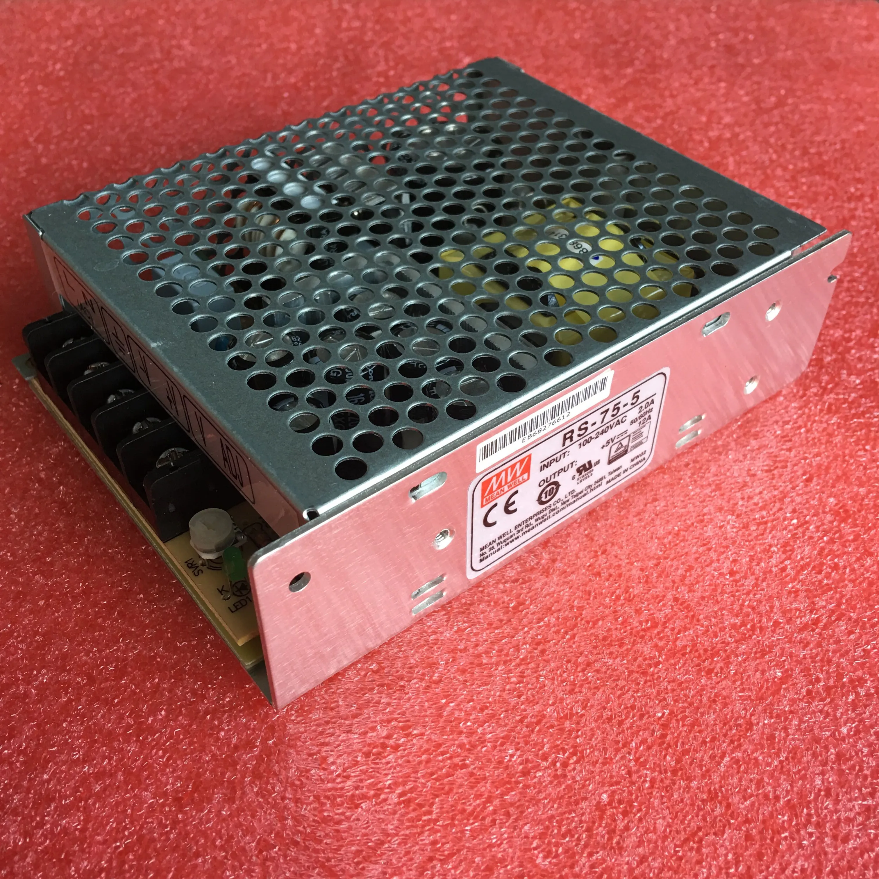 Mean Well RS-75 RS-75-3.3 RS-75-5 RS-75-12 RS-75-15 RS-75-24 RS-75-48, Mean Well RS 75 75 75W