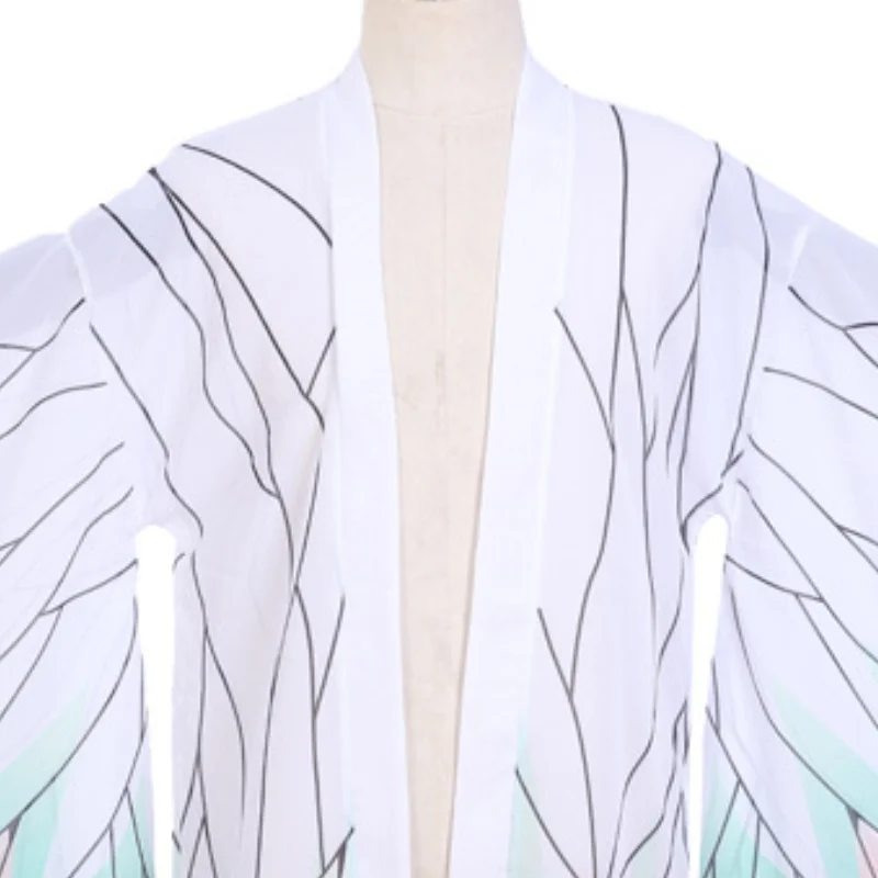 여성용 애니메이션 코쵸우 시노부 코스프레 코스튬, 할로윈 의상, 일본 스타일 기모노, 여름 수영 가디건