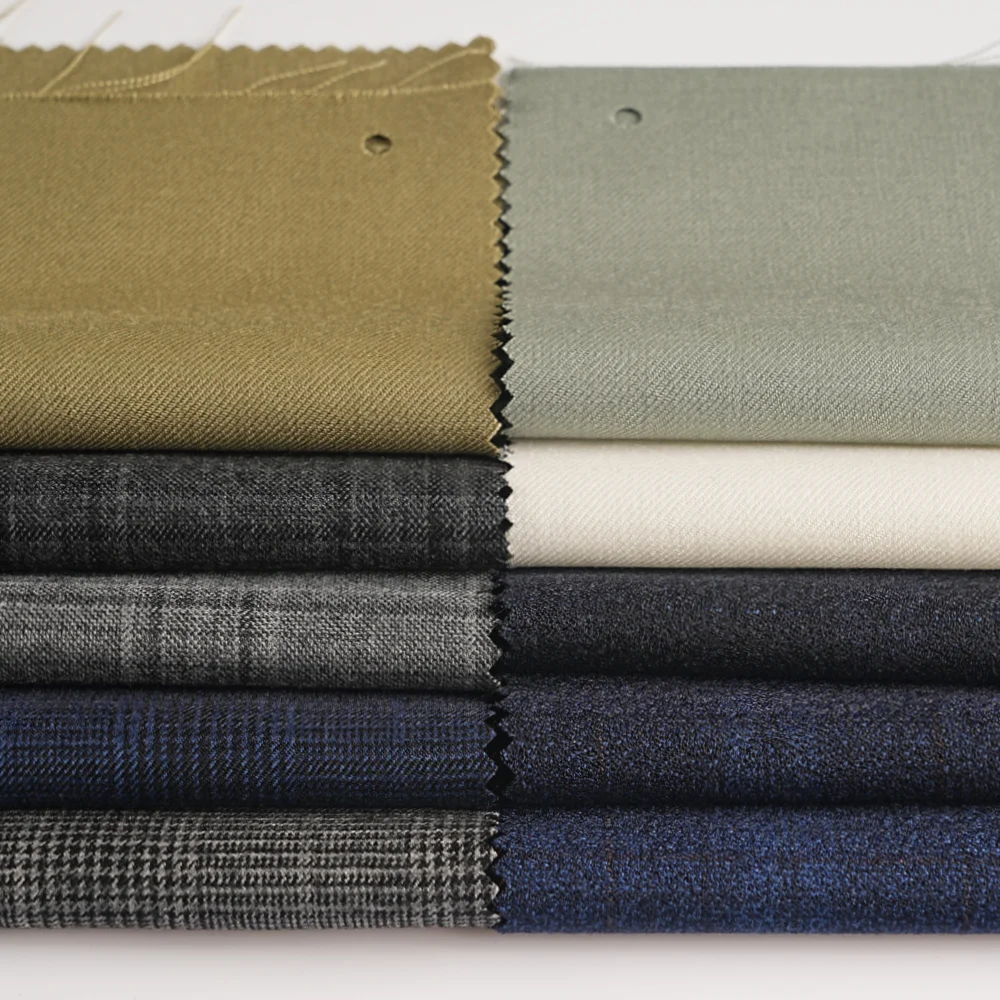 1/1.5/3.5M 97% Wool 3%Laika High Quality Plain Fabric for Sewing Fashion Suits Wool Fabric by the Meter Pants Cloth Anti-Wrinkle