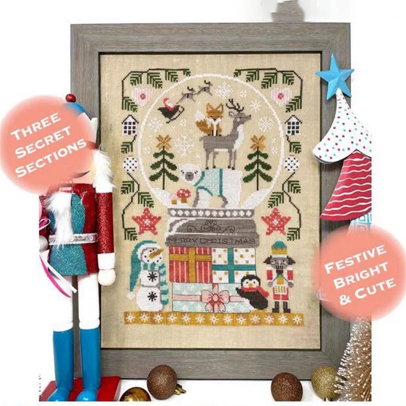 For Needlework Kit NOT PRINTED Cross stich Painting Set Cross Stitch Kits Cross-stitch Embroidery Set Stitch Kits ZZ8543