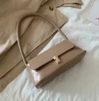 Luxury Women's Fashion Crossbody Bag - Elegant Solid Color Shoulder Handbag and Purse (Khahi)