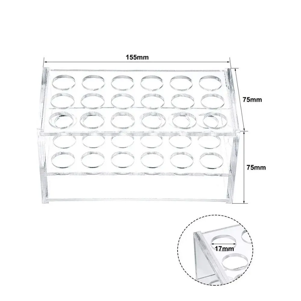 New Acrylic Test Tube Rack Holder Transparent 24Holes 40Holes Composite Applicator Dispenser Centrifuge Tubes Rack Lab Stand