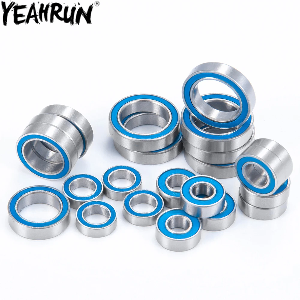 

YEAHRUN, 22 шт., синие шарикоподшипники, резиновые, герметичные для 1/10 дБ Pro, MT, SCT, Truggy, Lasernut U4, обновленные детали