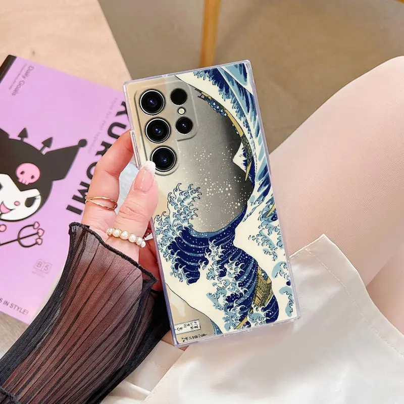 The Great Wave Katsushika Hokusai Clear Phone Case