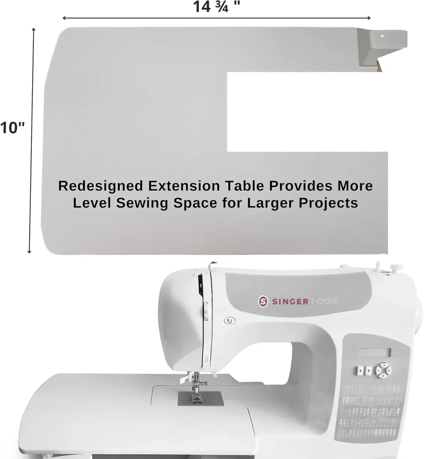 Computerized Sewing & Quilting Machine with Extension Table & Accessory Kit 180 Stitch Applications LCD Screen 4