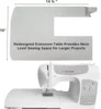 Computerized Sewing & Quilting Machine with Extension Table & Accessory Kit 180 Stitch Applications LCD Screen 4