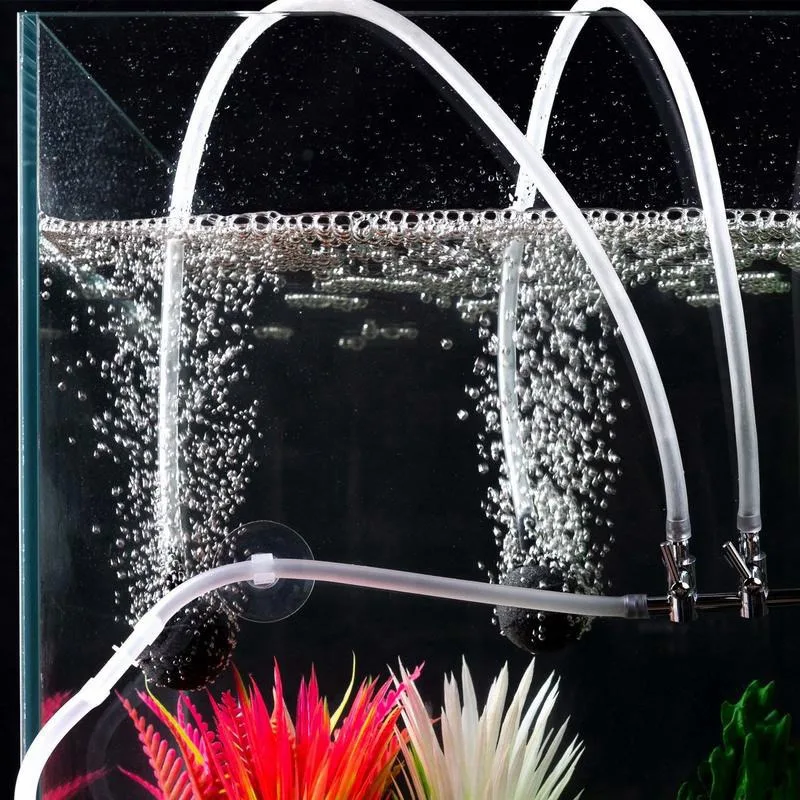 Length 5M 4x6mm Aquarium Air Pump Hose Colorful Silicone Tube Fish Tank Oxygen Pump Flexible Tube Food Grade Transparent Hose 6
