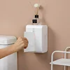 Wall Mounted Tissue Box Waterproof Toilet Paper Storage Rack Space Saving Punch Free Tissue Holder For Household Kitchens 3
