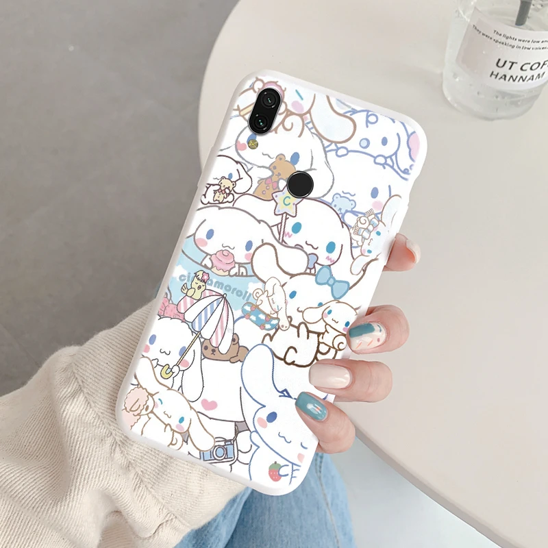 thumbnail image 1 of Funda de teléfono de dibujos animados para Xiaomi Redmi 7 7A Note 7 Pro, bonita funda trasera de silicona tpu anticaída, Cinnamoroll Kuromi, Hello Kitty, 1 of 5