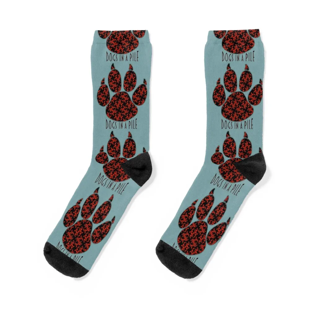 

Dogs in a Pile Socks golf ankle fashionable Socks For Girls Men's
