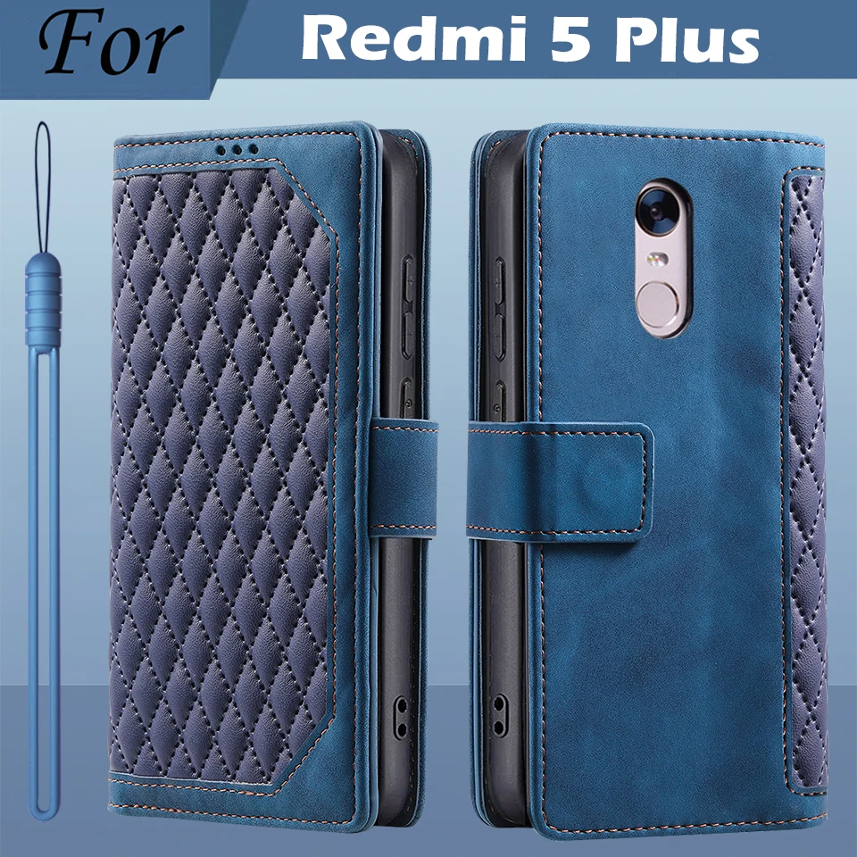 5.99" For Xiaomi Redmi 5 Plus Case Redmi5 Plus Shockproof Wallet Flip Case for Xiomi Redmi 5 plus Phone case Leather Fundas phone case leather phone case leather wallet case leather case