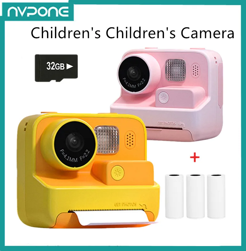 Impresión De Cámara Instantánea Para Niños 1080P Video Digital Y Papel De  Regalo De Navidad De Cumpleaños