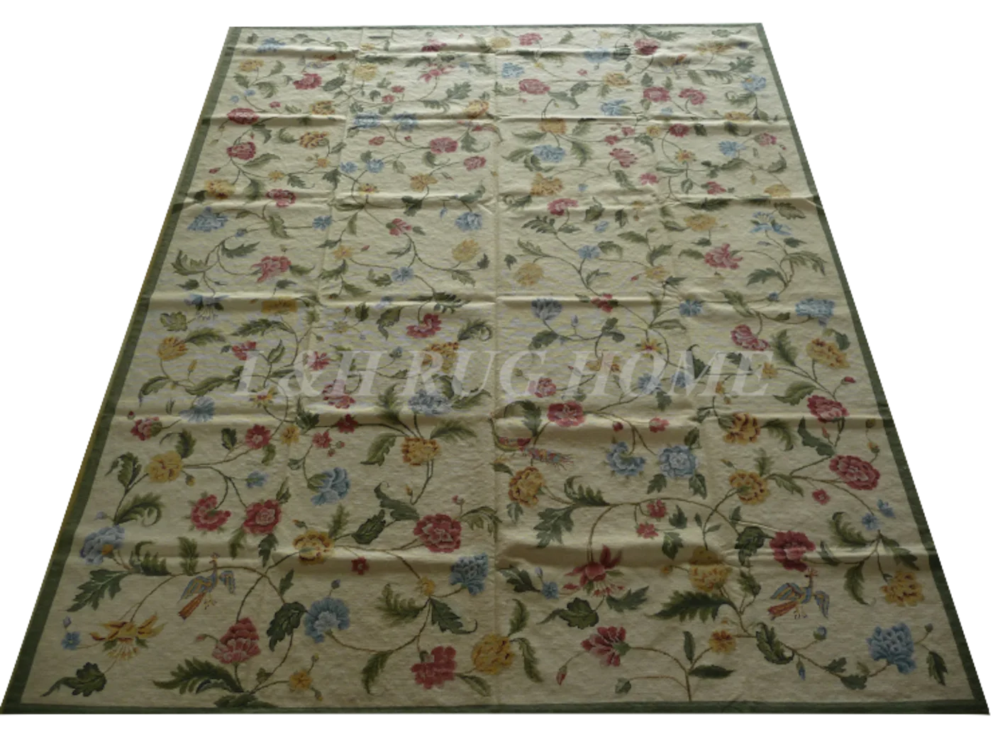 

Free shipping 8'x10' needlepoint carpets hand knotted handmade rugs for home decoration