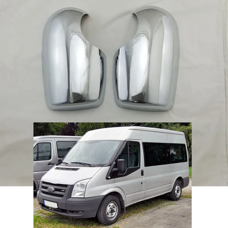 Car Side Door Rear View Mirror Cover For Ford Transit Tourneo 2000-2014 Exterior Trim Replacement Accessories