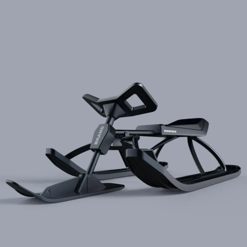 Hot Sale Adult Kids Fun Snow Ski Bike Sled Scooter Snow Assist Racer Bike for Children Durable Steel Frame Runner Sled