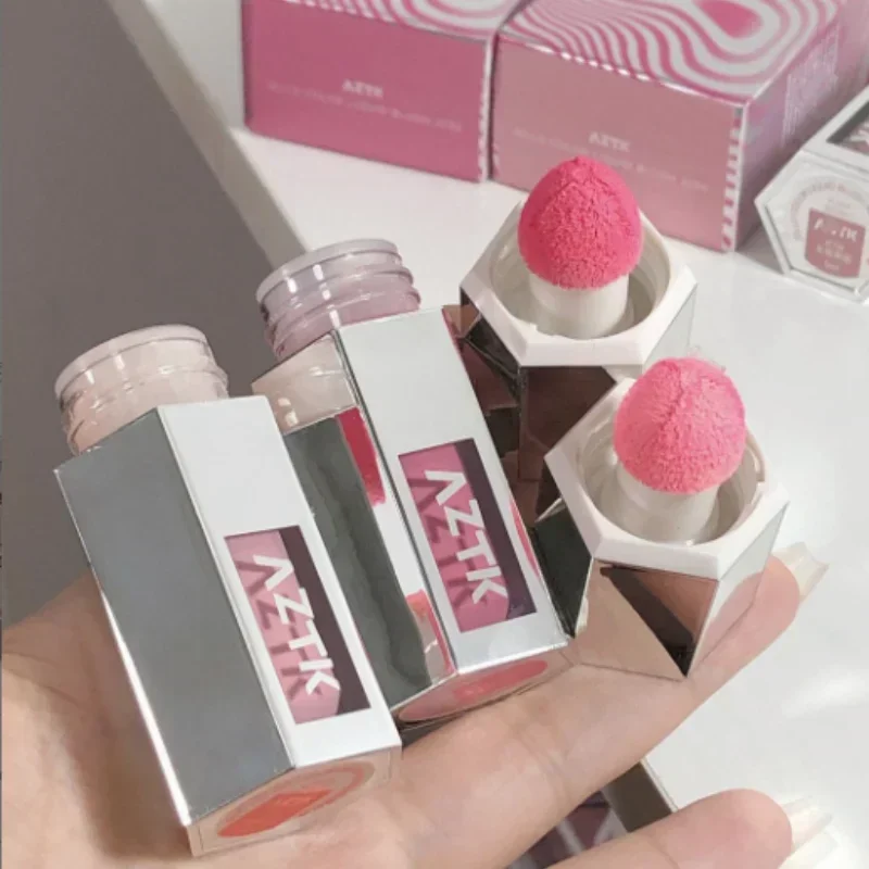 AZTK Jelly Color Liquid Blusher Rendering Moisturizing Color Expands Contracts Lasting Liquid Cheek Face Makeup