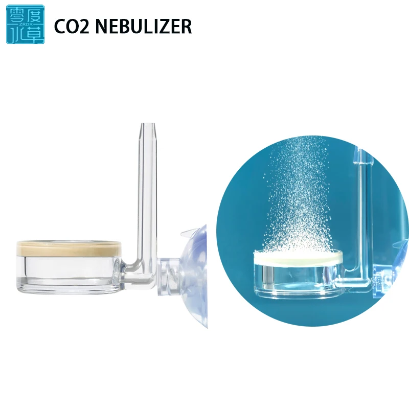 

New aquarium CO2 atomizer transparent CO2 diffuser purifier integrated PC material special ceramic plate fish tank CO2 atomizer