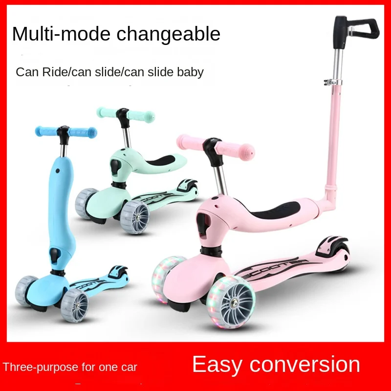 Scooter1-3-6-12 Years Old Boys and Girls Children Can Sit and Ride 3 in 1 Yo-yo High-quality Children's Scooter To Send Gifts 3 Scooter1-3-6-12 Years Old Boys and Girls Children Can Sit and Ride 3 in 1 Yo-yo High-quality Children's Scooter To Send Gifts 3