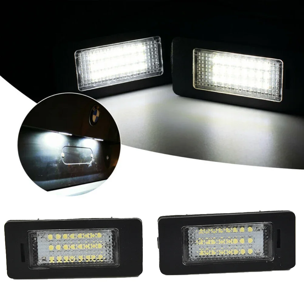 

2Pcs Car License Plate Light Error Free LED License Plate Light Bulb Car License Number Plate Light Lamp For BMW E90 E92 E39 E60