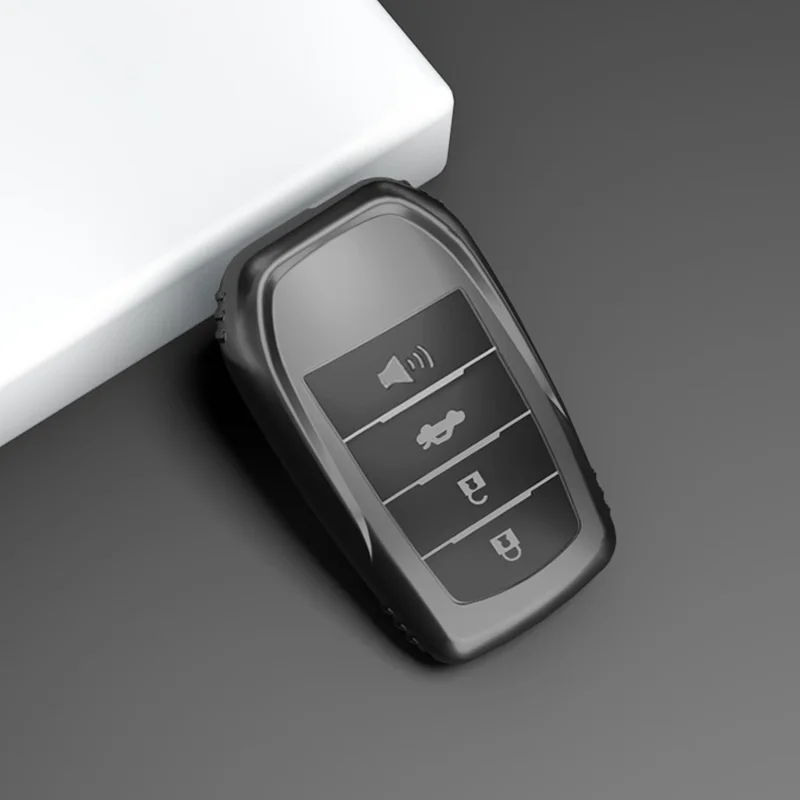Premium TPU Car Key Case Cover for Select Toyota Models - 2/3/4 Button Protection