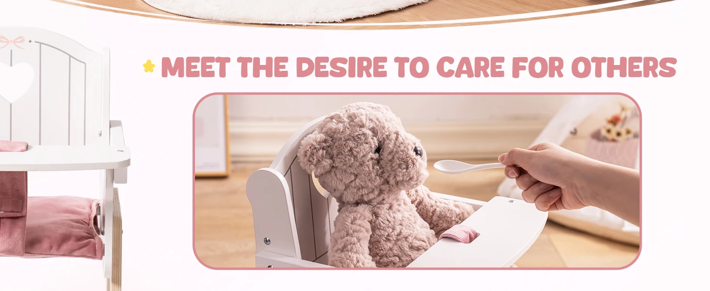 Wooden Doll High Chair