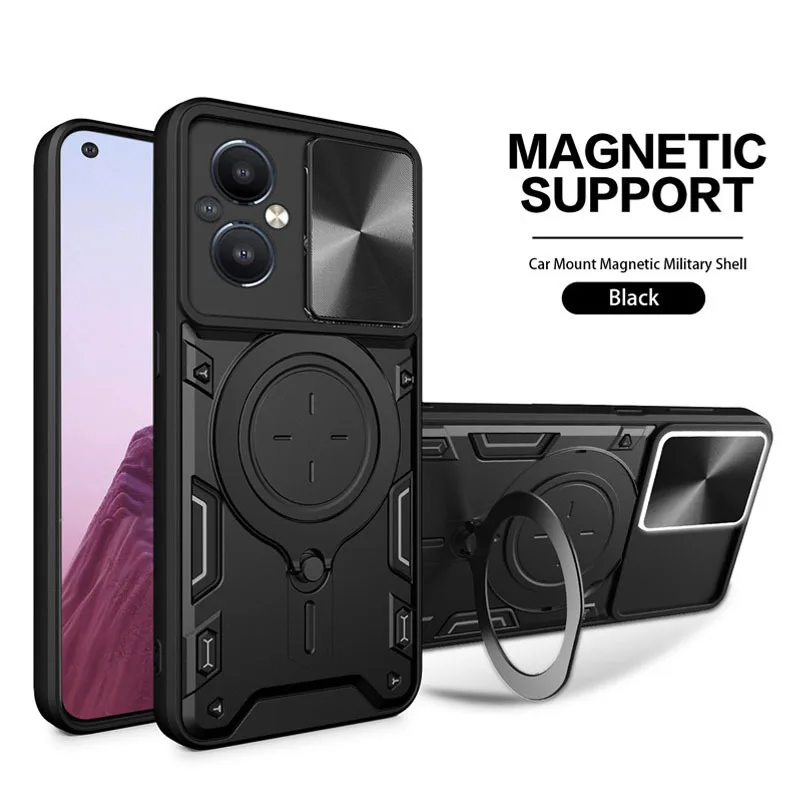 

Slide Len Case Cover For Honor 90 Lite 50 Se X8 X6s X7 X7a X8 5g Funda Coque Armor Ring Magnetic Bracket Phone Bumper