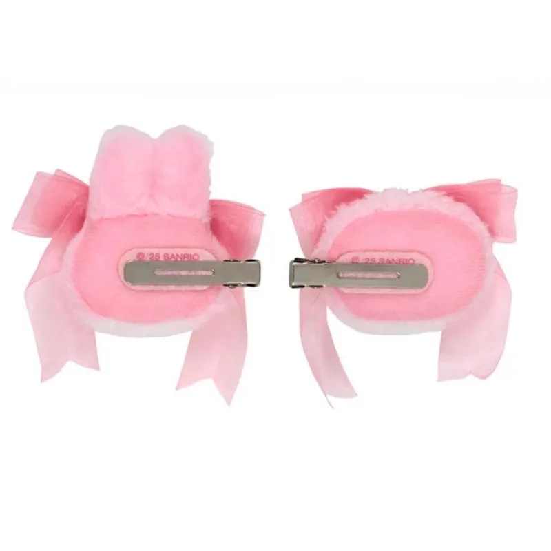 My Melody 50th Anniversary Ribbon Princess Hair Clips - Plush Accessories