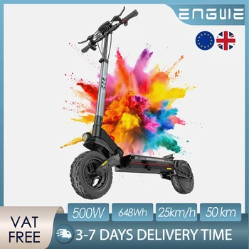 Monopattino Elettrico ENGWE Y400, Motore 500W, Velocità 25km/h, Autonomia 50KM, Pneumatici Fat 10*2.75 Pollici, Leggero per Città e Avventura