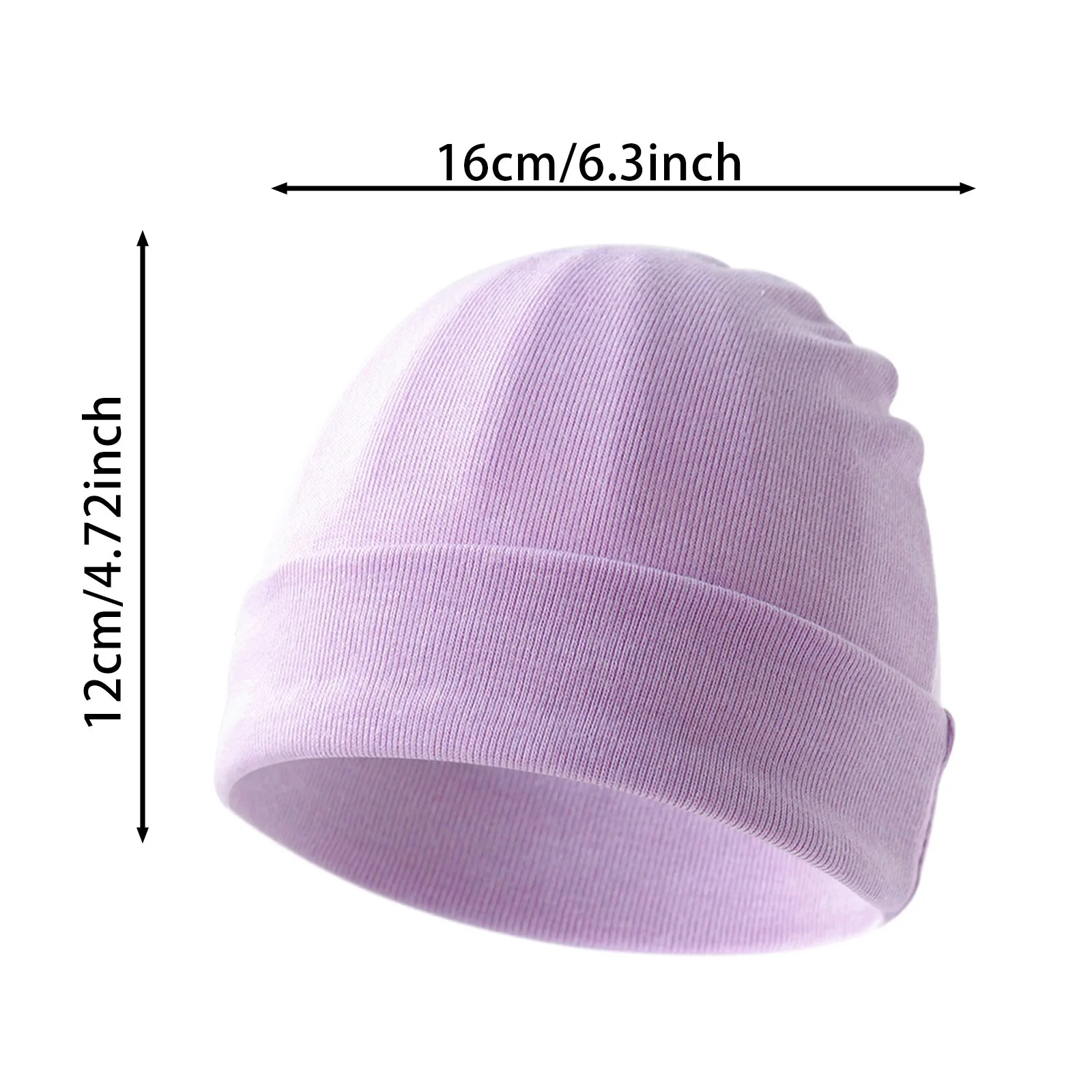 Newborn Infant Hats Autumn Windproof Hats For Baby Boys Girls Solid Color Keep Warm Turban High Elasticity Knitting Caps