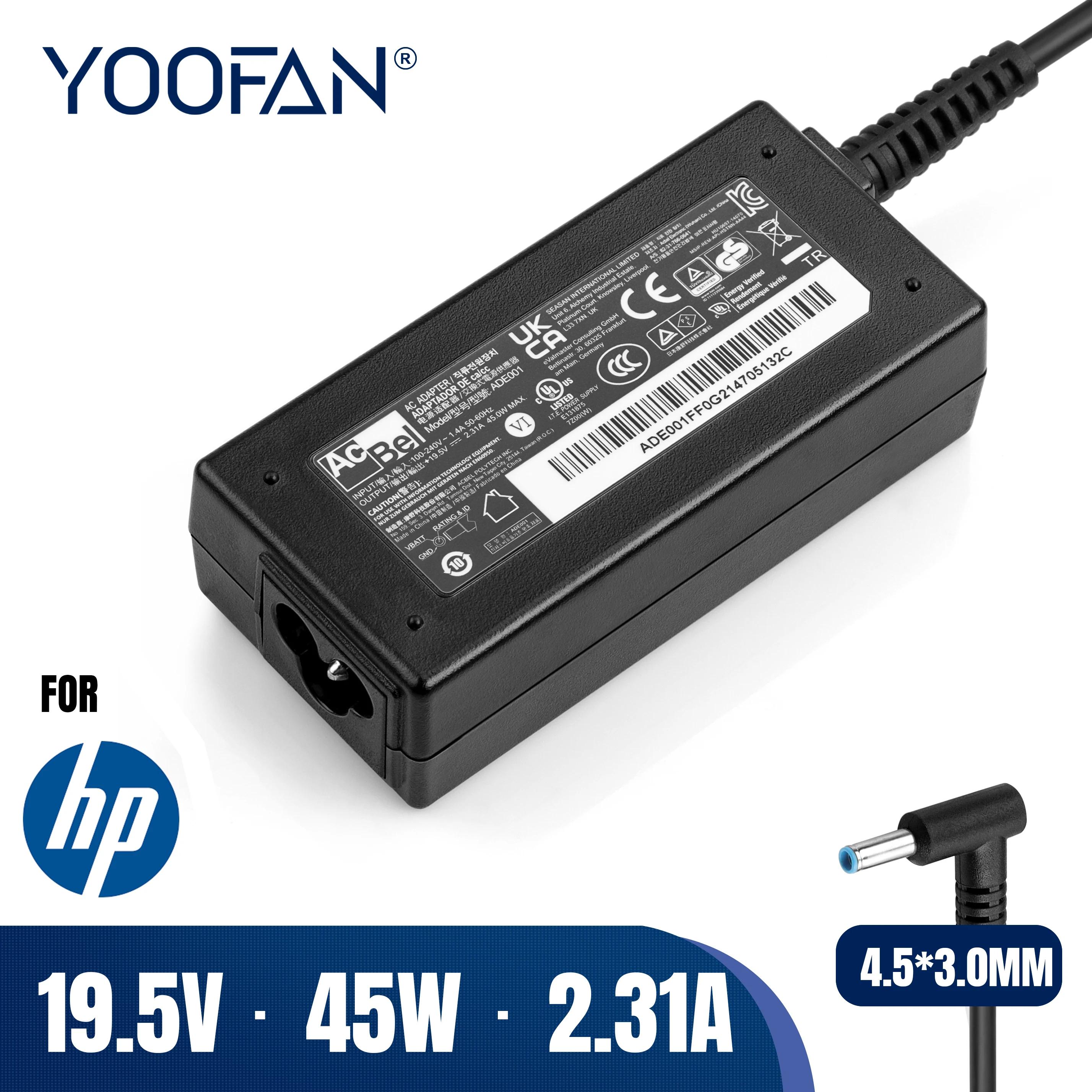 

Зарядное устройство для ноутбука HP Stream X360 11 13 14 Searies 19,5-001 4,5-001