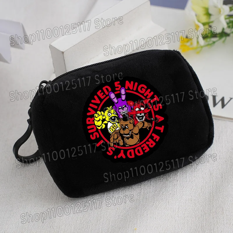 Cute Coin Purse with Key Ring - Soft Zipper Square Wallet and Card Holder with Hanging Accessories