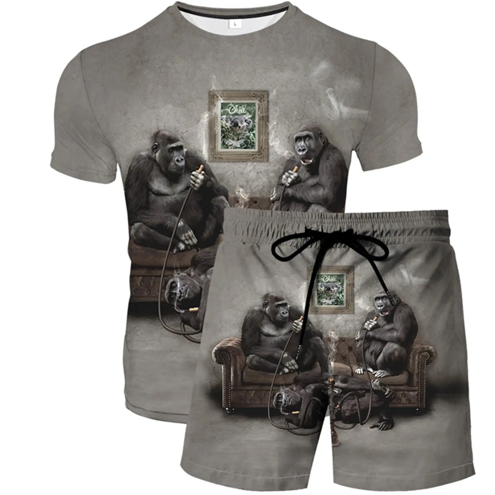 Men's Beach Sportswear Tracksuit Set