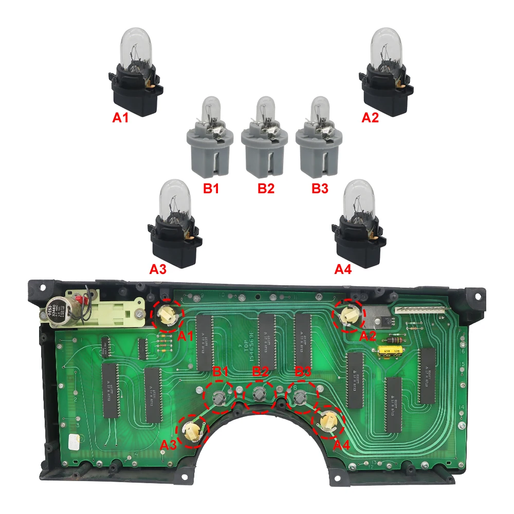 쉐보레 코르벳 C4 디지털 악기 클러스터 램프 전구 키트, 84-89