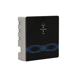 Wireless Programmable Thermostat for Room Temperature and Floor Heating (Black Receiver)