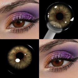 Lalens Cleopatra Brown Myopia Colored Contact Lenses (Cleopatra Honey)
